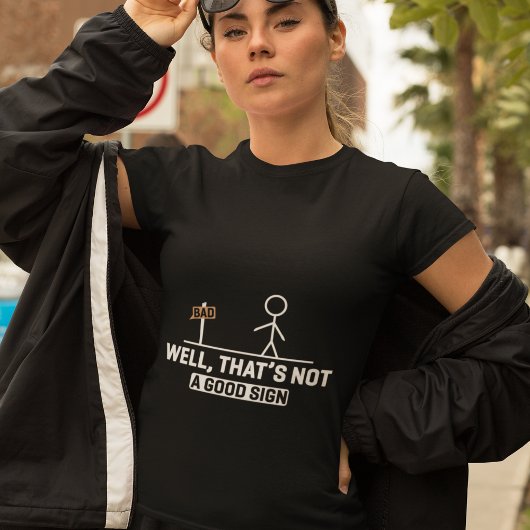 Slecht teken Humor T-shirt