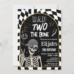 Slecht TOT op het Bot 2de Verjaardag Halloween Kaart