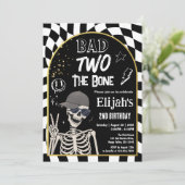 Slecht TOT op het Bot 2de Verjaardag Halloween Kaart (Staand voorkant)
