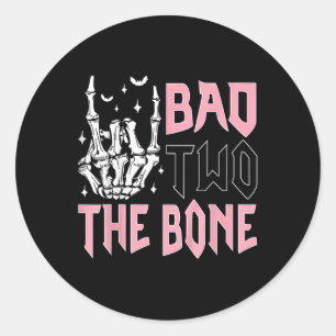 Slecht tot op het Bot Feest Decoraties 2 Jaar Oude Ronde Sticker
