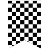 Slecht tot op het bot geruite 2e verjaardag vlaggetjes (Eerste vlag)
