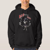 Slecht tot op het bot, grappig skelet hoodie (Voorkant)