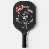 Slecht tot op het bot, grappig skelet pickleball paddle (Achterkant)