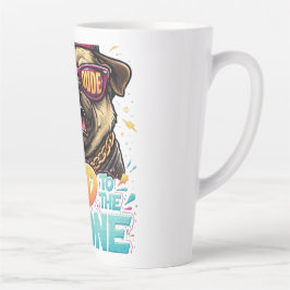Slecht tot op het Bot Pug — Ruwe Kerel Streetwear  Latte Mok