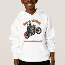 Slecht tot op het Bot "Pugly Attitude" Pug Biker