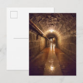 Slecht verlichte zoutmijn tunnel briefkaart (Voorkant / Achterkant)