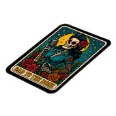 Slecht voor de Bone Retro Skeleton Singer Magneet (Linkerzijde)
