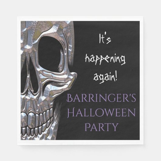 Slecht voor de Bone Skull Party Servet (Voorkant)