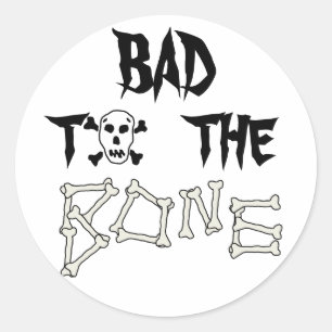 Slecht voor de botschedel Sticker