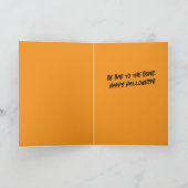 Slecht voor het bot Mona Lisa skelet Halloween Kaart (Binnen)