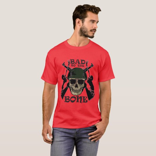 Slecht voor het Shirt van de schedel, soldaat van  (Voorkant volledig)