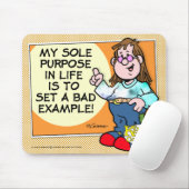 Slecht voorbeeld muismat (Met muis)