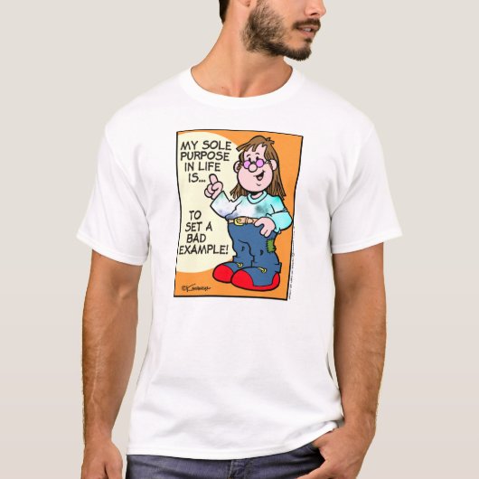 Slecht voorbeeld t-shirt (Voorkant)