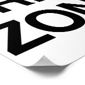 SLECHT VRIJE ZONE POSTER (Hoek)