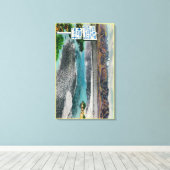 Slecht water in het National Monument (Death Valle Canvas Afdruk (Insitu (Houten vloer))