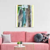 Slecht water in het National Monument (Death Valle Canvas Afdruk (Insitu (Woonkamer))