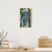 Slecht water in het National Monument (Death Valle Poster (Keuken)