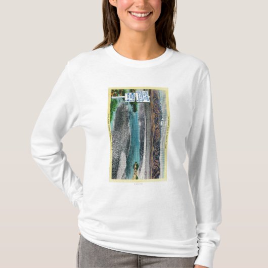 Slecht water in het National Monument (Death Valle T-shirt (Voorkant)