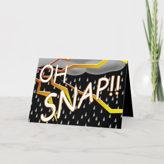 Slecht Weather Geannelleerde de Greep van de Gebeu Kaart (Voorkant)