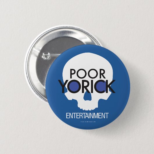 Slecht Yorick Entertainment logo Ronde Button 5,7 Cm (Voorkant /achterkant)