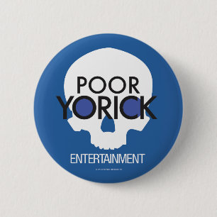 Slecht Yorick Entertainment logo Ronde Button 5,7 Cm