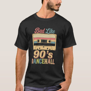 Slecht zoals 90s Dancehall Vintage DJ Draaitafel R T-shirt