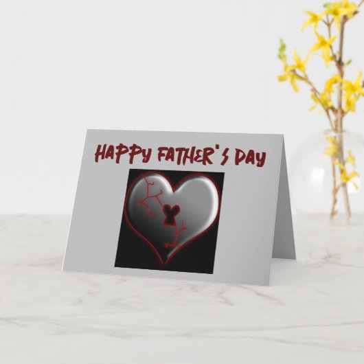 Slechte, afwezige of dodelijke Vaderdag-Kaart Kaart (Gele Bloem)