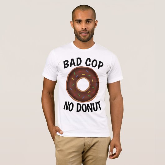 SLECHTE AGENT GEEN DONUT T-shirts (Voorkant volledig)