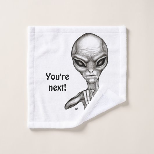 Slechte Alien, jij bent de volgende! Bad Handdoek (Wasdoekje)