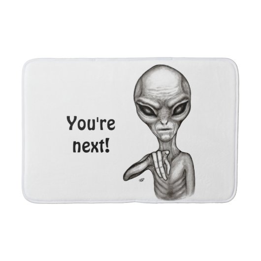 Slechte Alien, jij bent de volgende! Badmat (Voorkant)