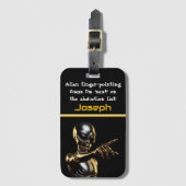 Slechte Alien, jij bent de volgende! Bagagelabel (Voorkant (verticaal))