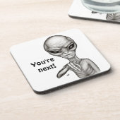 Slechte Alien, jij bent de volgende! Bier Onderzetter (Linkerzijde)