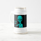 Slechte Alien, jij bent de volgende! Bierpul (Voorkant links)