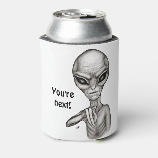 Slechte Alien, jij bent de volgende! Blikjeskoeler (Blikje Achterkant)
