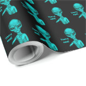 Slechte Alien, jij bent de volgende! Cadeaupapier (Rol Hoek)
