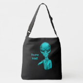 Slechte Alien, jij bent de volgende! Crossbody Tas (Achterkant)