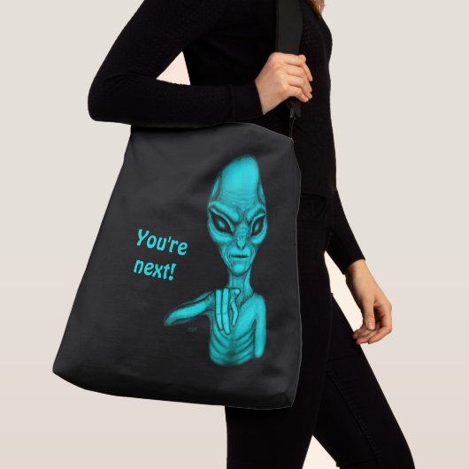 Slechte Alien, jij bent de volgende! Crossbody Tas (Dichtbij)