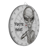 Slechte Alien, jij bent de volgende! Dartbord (Voorkant Links)