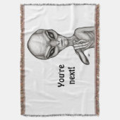 Slechte Alien, jij bent de volgende! Deken (Voorkant Verticaal)