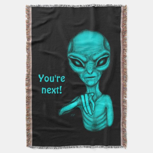 Slechte Alien, jij bent de volgende! Deken (Voorkant Verticaal)