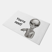 Slechte Alien, jij bent de volgende! Doormat Deurmat (Schuin)