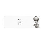 Slechte Alien, jij bent de volgende! Etiket (Voorkant)