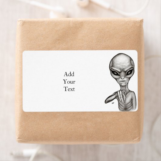 Slechte Alien, jij bent de volgende! Etiket (Insitu)