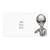 Slechte Alien, jij bent de volgende! Etiket (Voorkant)