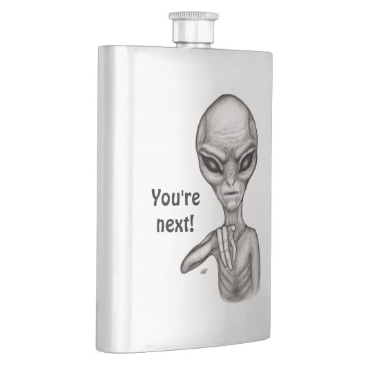 Slechte Alien, jij bent de volgende! Flacon (Rechts)