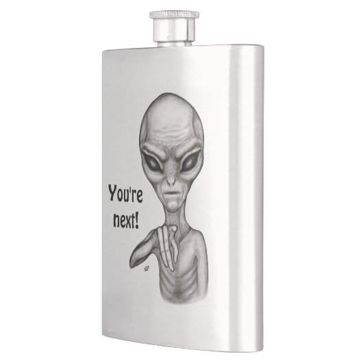 Slechte Alien, jij bent de volgende! Flacon (Links)