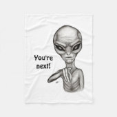 Slechte Alien, jij bent de volgende! Fleece Blanke (Voorkant)