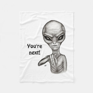 Slechte Alien, jij bent de volgende! Fleece Blanke