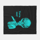 Slechte Alien, jij bent de volgende! Fleece Deken (Voorkant (Horizontaal))