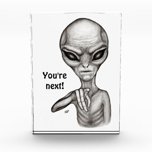 Slechte Alien, jij bent de volgende! Fotoblokken (Voorkant)